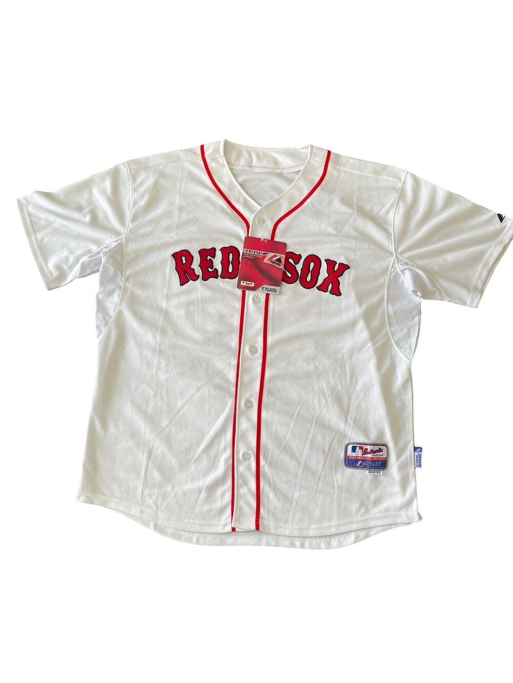 Vintage MLB Boston Red Sox Majestic 40 Baseball Jersey White Size 52